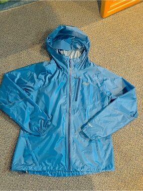 Outdoor Research Blue Hooded Shell Jacket